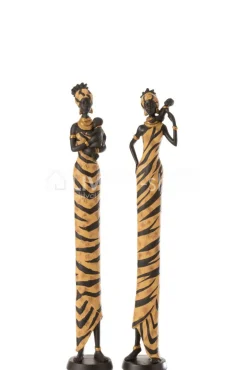 J-LINE 2 decoratieve beelden Afrikaanse vrouwen large
