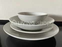 Cosy & Trendy 6 Eetborden creme 28cm Tafelservies