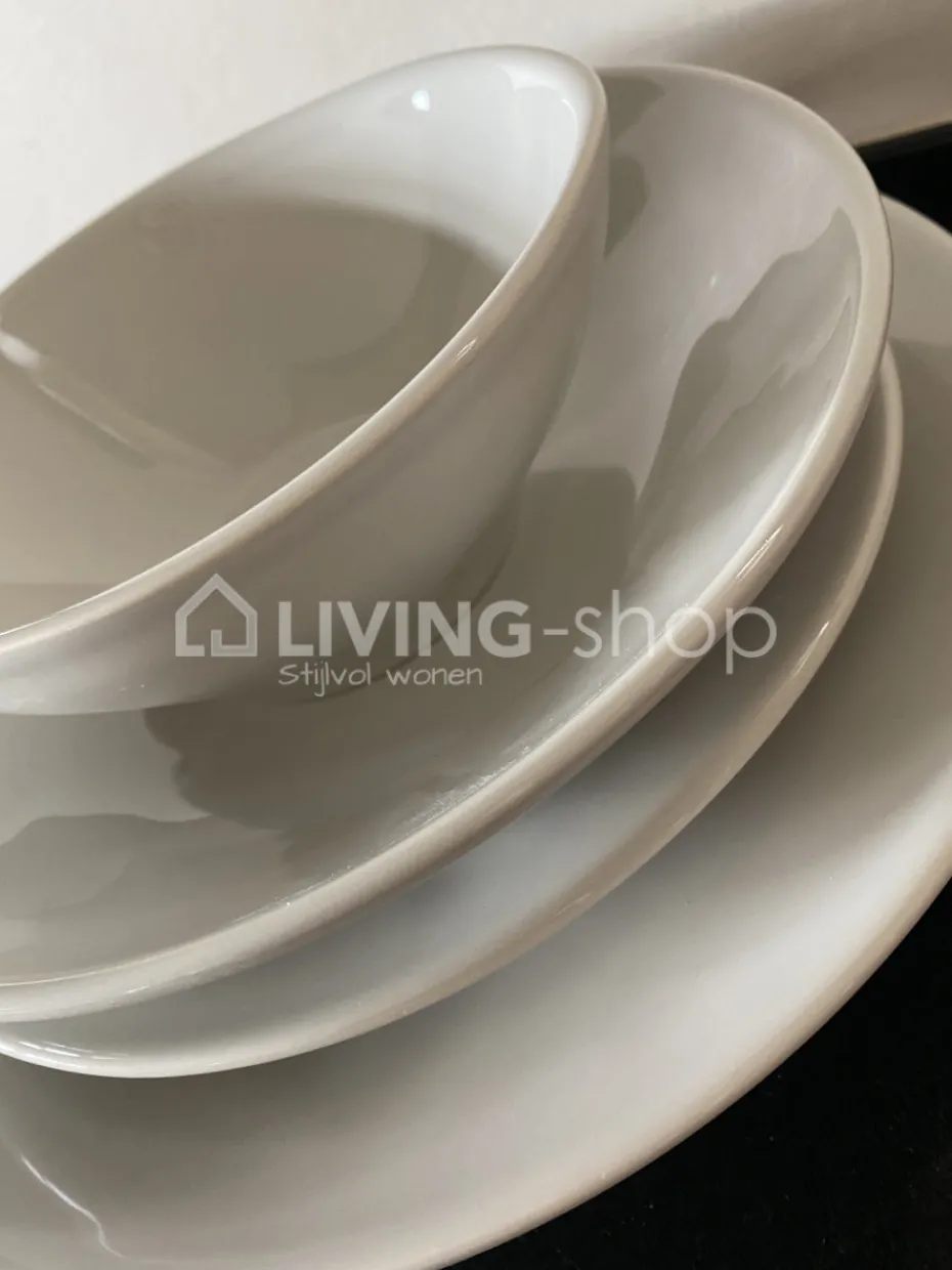 Cosy & Trendy 6 Eetborden creme 28cm Tafelservies