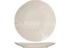 Cosy & Trendy 6 Eetborden creme 28cm Tafelservies