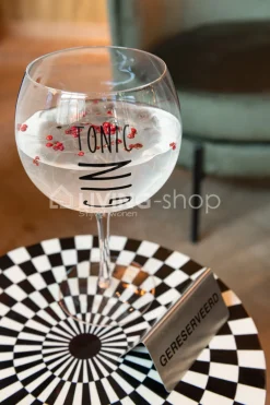 J-LINE 4 Gin tonic glazen op voet