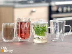 Cosy & Trendy 2 koffietassen dubbelwandig glas