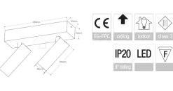 Verlichting online 2 LED micro tube spots op profiel