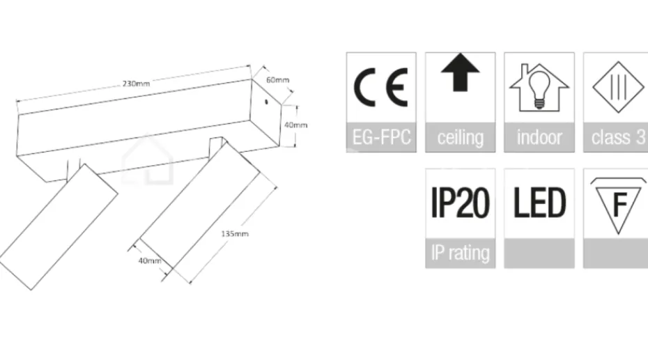 Verlichting online 2 LED micro tube spots op profiel