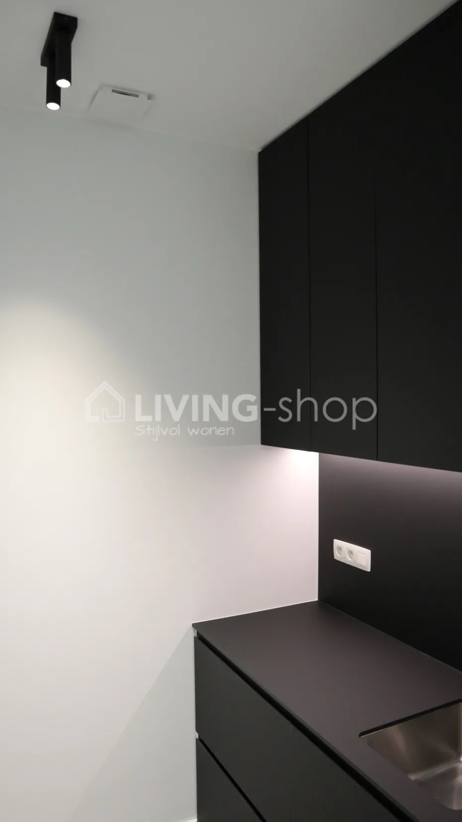 Verlichting online 2 LED micro tube spots op profiel