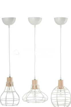J-LINE 1 Moderne hanglamp rooster Frame wit
