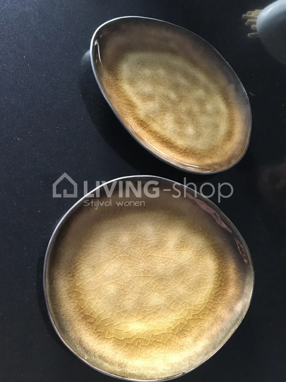 Serax 6 Pure Kom ovaal Large 20x17xH5,5CM Grijs gevlamd