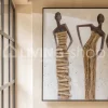 J-LINE Afrikaanse Vrouwen Canvas Wanddecoratie