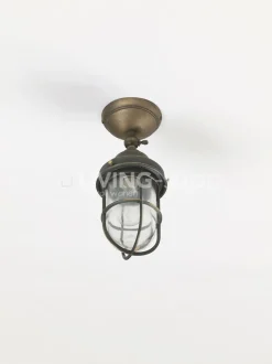 Verlichting online Antiek brons paallamp / plafondlamp buitenverlichting of padverlichting