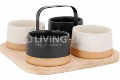 Cosy & Trendy Aperoset 4 potjes op serveerplank