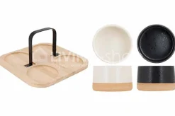 Cosy & Trendy Aperoset 4 potjes op serveerplank