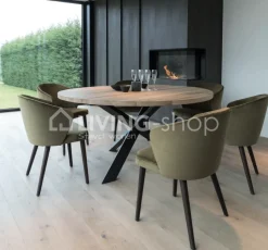 Castle-Line Armstoel Lot met houten poot Castle Line