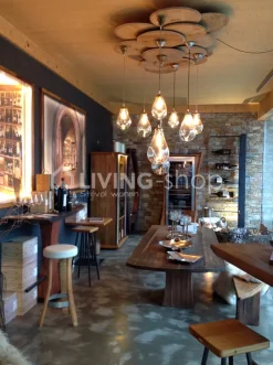 Artisanale verlichting Artisanale mondgeblazen hanglamp S koper