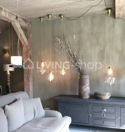 Artisanale verlichting Artisanale mondgeblazen hanglamp S koper