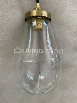 Artisanale verlichting Artisanale mondgeblazen hanglamp S koper