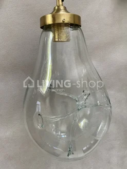Artisanale verlichting Artisanale mondgeblazen hanglamp S koper