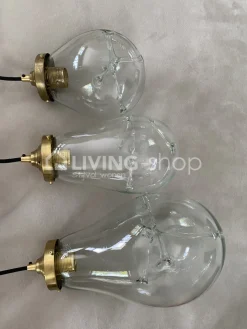 Artisanale verlichting Artisanale mondgeblazen hanglamp S koper