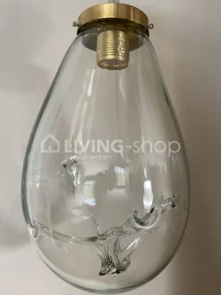 Artisanale verlichting Artisanale mondgeblazen hanglamp S koper