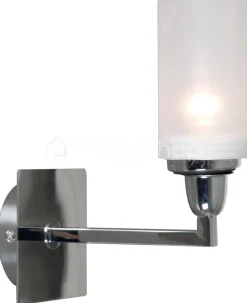 Verdace verlichting Badkamer wandlamp cottage Bath classic IP44 nickel
