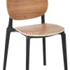 J-LINE Basic Stoel hout zwart