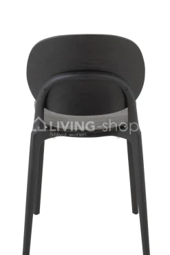 J-LINE Basic Stoel hout zwart