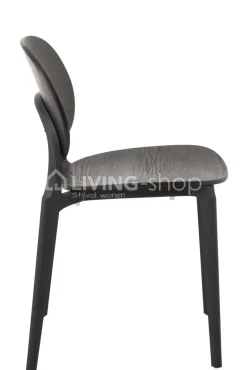J-LINE Basic Stoel hout zwart