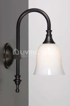 Verdace verlichting Bath Classic IP44 Nickel Satin - dia11cm, L29xB21CM, incl 1x25W nikkel