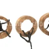 J-LINE Beeld 3 klimmers mangohout figuren