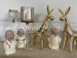 Cosy & Trendy Beeld rendier hert goud porselein