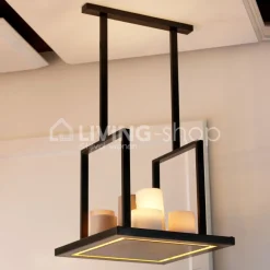 AUTHENTAGE Bellefeu Carré luster met kaarsen