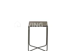 J-LINE Bijzettafel zwart metaal