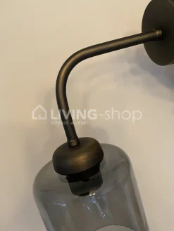 Verlichting online Boston wandlamp vintage met glazen lampenkap