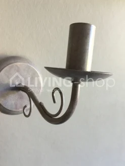 Verlichting online Brocante wandlamp Julie met lampenkapje