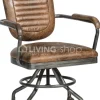 TIMELESS LIVING Bureaustoel leder vintage