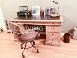 TIMELESS LIVING Bureaustoel leder vintage