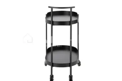 J-LINE Butlertafel bar trolley zwart
