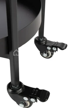 J-LINE Butlertafel bar trolley zwart