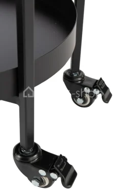 J-LINE Butlertafel bar trolley zwart