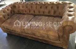 PR LIVING Canapé chesterfield Arnold 4 seater