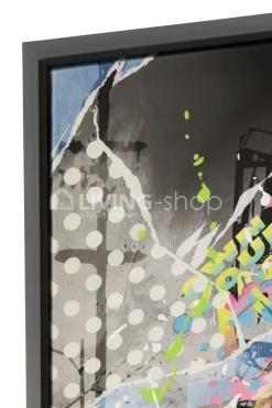 J-LINE Canvas abstract aap, wanddecoratie