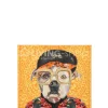 J-LINE Canvas hond Popart Wanddecoratie