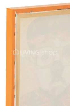 J-LINE Canvas hond Popart Wanddecoratie