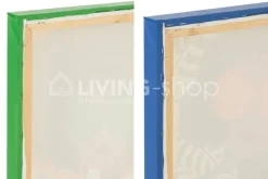 J-LINE Canvas Pop Art vrouw Wanddecoratie