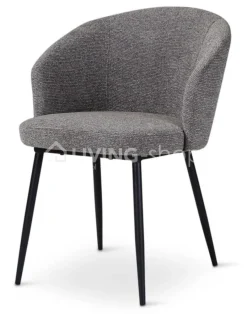 Castle-Line Castle Line CRES armstoel naturel, antraciet metalen poten