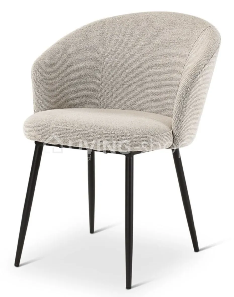 Castle-Line Castle Line CRES armstoel naturel, antraciet metalen poten