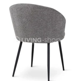 Castle-Line Castle Line CRES armstoel naturel, antraciet metalen poten