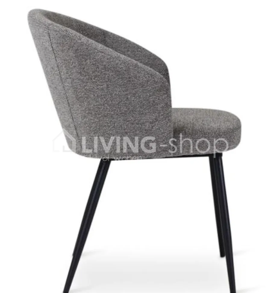 Castle-Line Castle Line CRES armstoel naturel, antraciet metalen poten