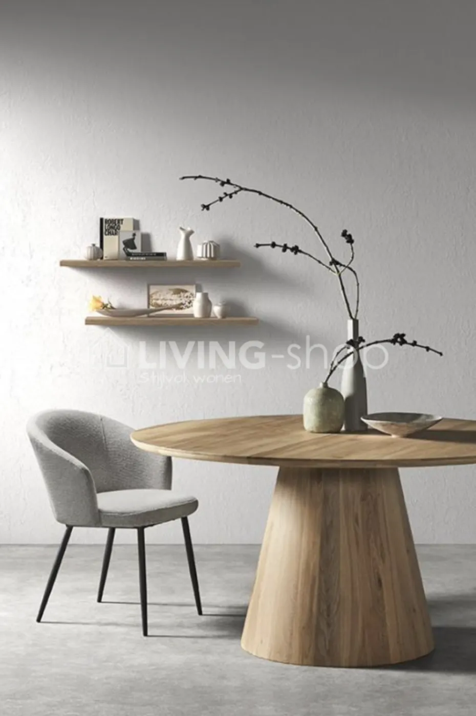 Castle-Line Castle Line CRES armstoel naturel, antraciet metalen poten