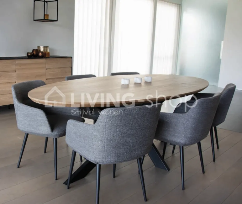 Castle-Line Castle Line eiken tafel ovaal Owen ovale eettafel
