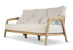 Castle Line outdoor Castle Line LISA lounge zetel teak incl kussens creme
